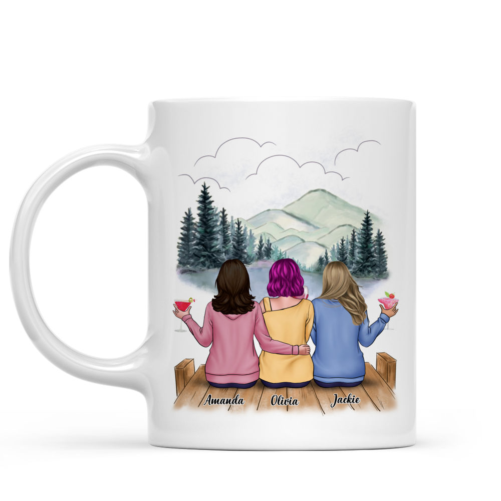 Personalized Christmas Mug - Life Is Better with Sisters (Xmas Collection)_2