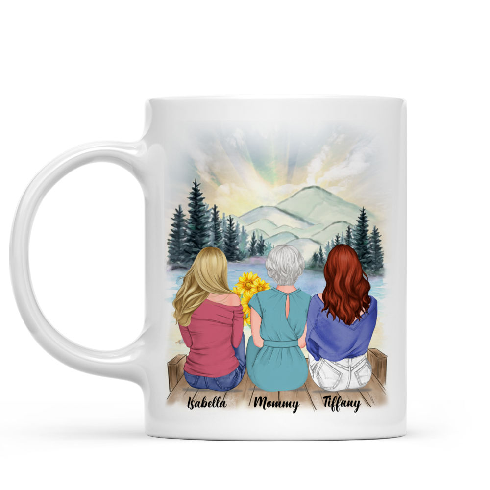 Personalized Mug - Mother & Daughter - Mother & Daughters Forever Linked Together (NS)_1