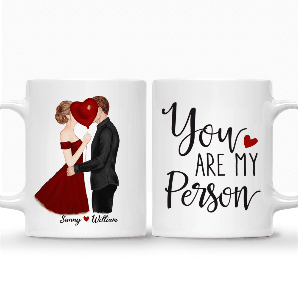 Personalized Mug - Kissing Couple 3 - You Are My Person - Couple Mug, Valentine Mug, Valentine's Day Gifts, Gifts For Her, Him_3