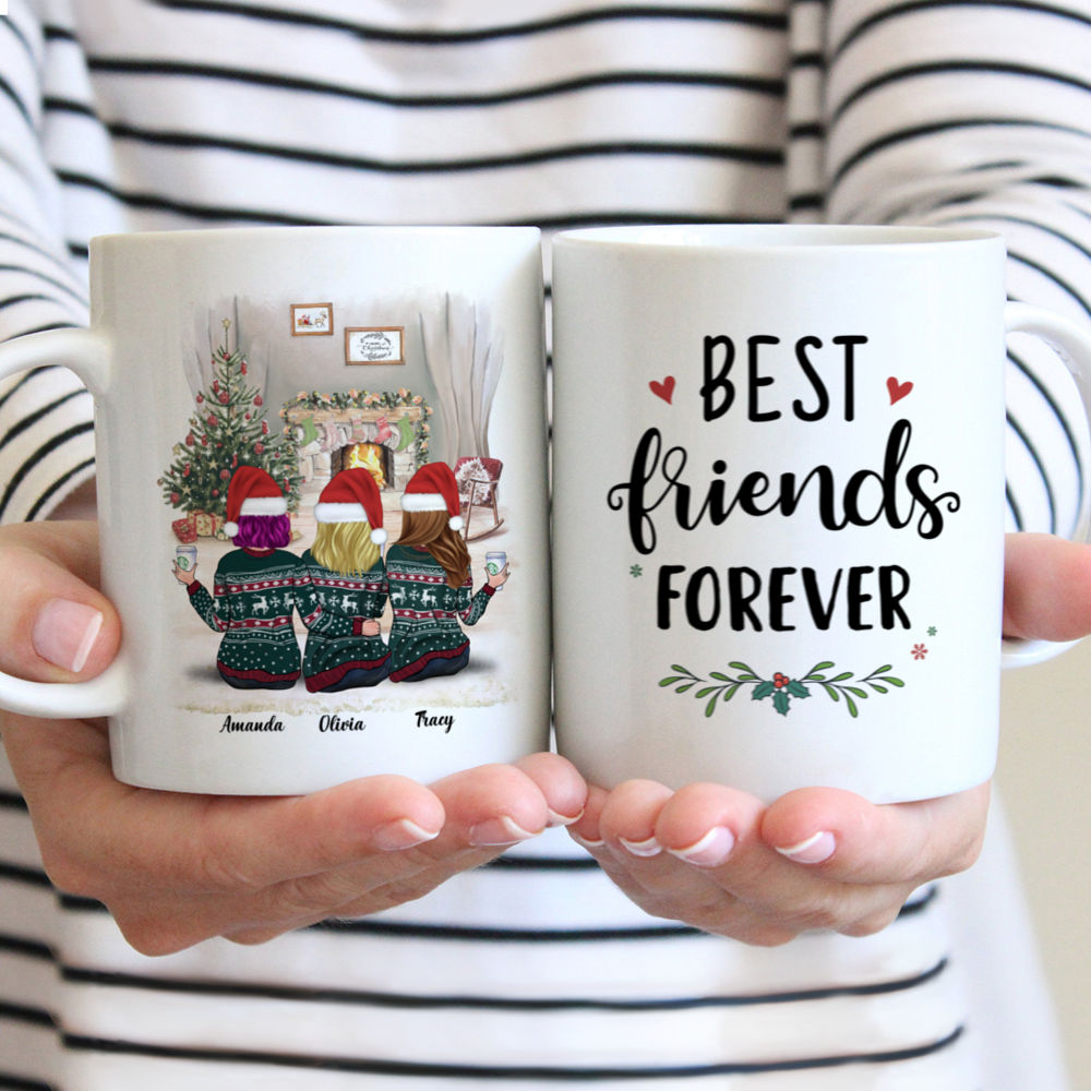 Personalized Mug - Sisters Xmas Mug - Best Friends Forever - Up to 5 Ladies