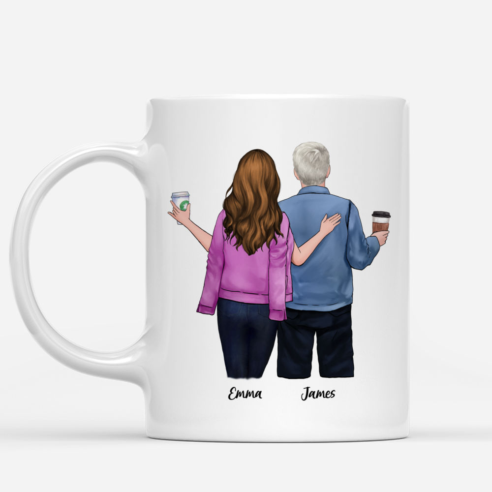 Father Personalized Mug - Father And Daughter Forever Linked Together_1