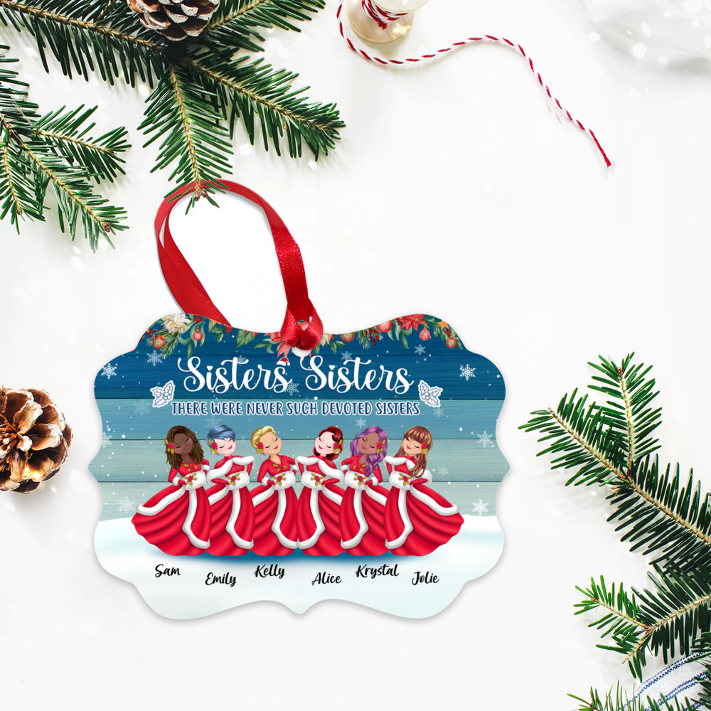 Christmas Ornament - Sisters and Friends Christmas - Personalized Ornament_4