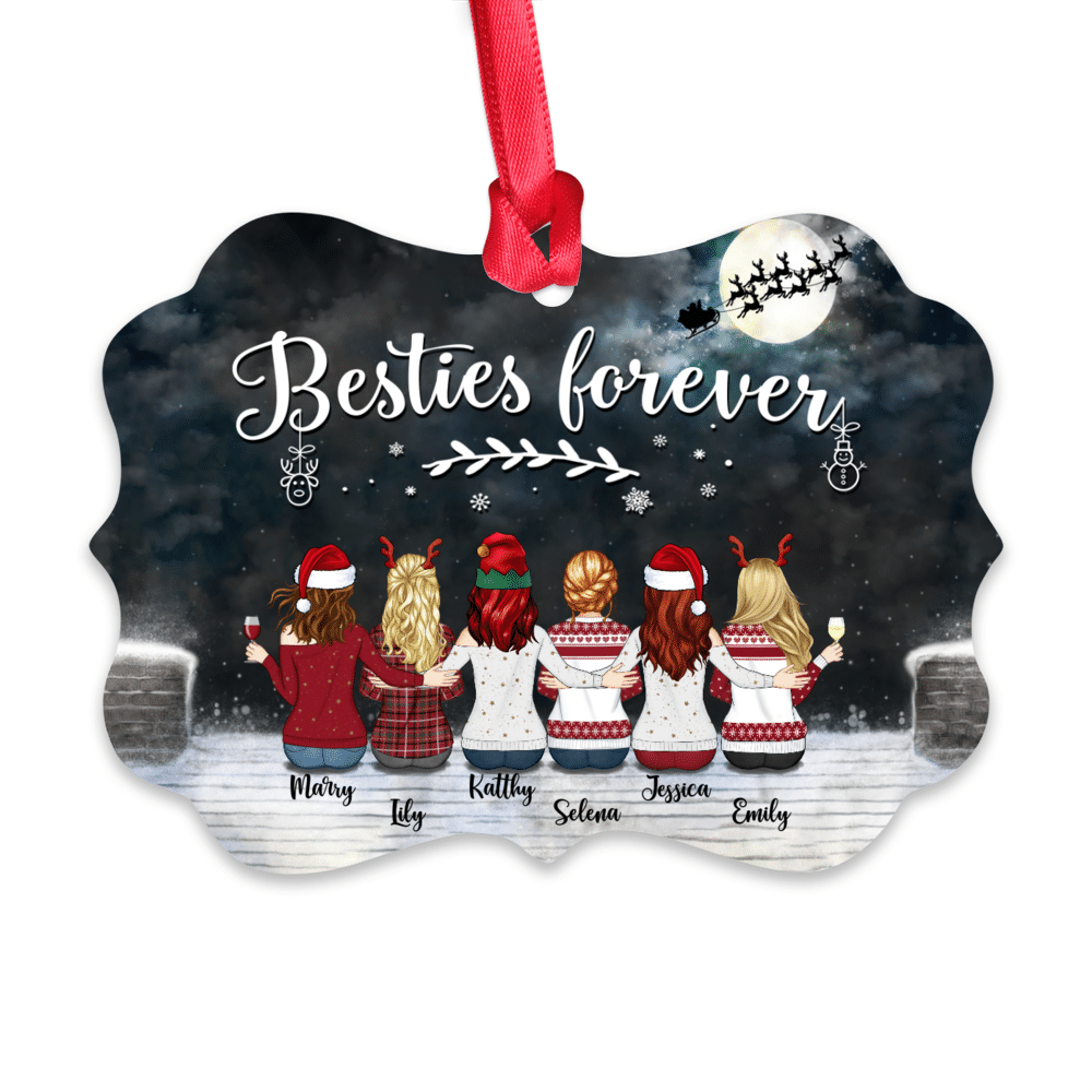 Personalized Ornament - Up to 9 Women - Ornament - Besties Forever (D2)_1