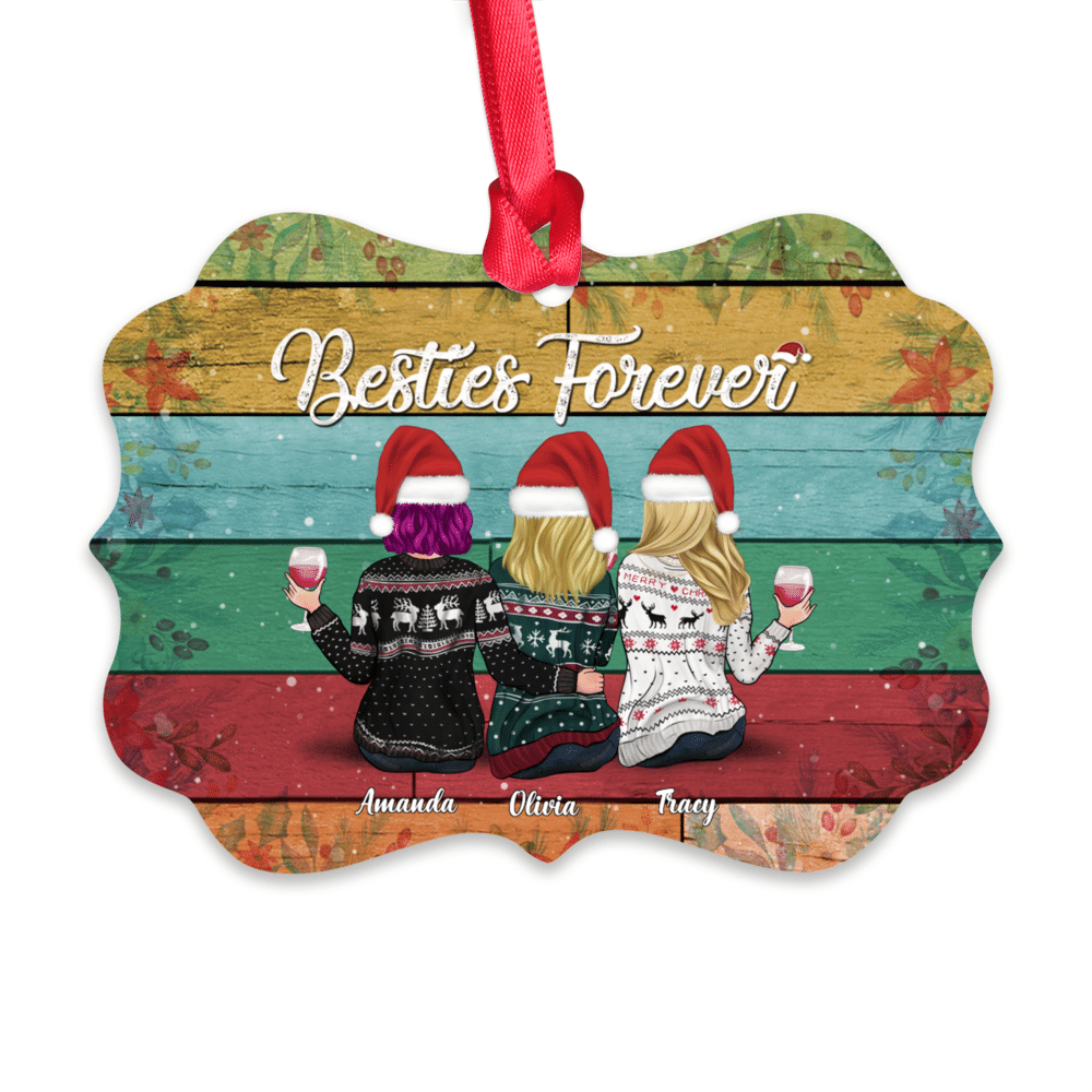 Personalized Ornament - Xmas Ornament - Besties Forever - Up to 7 People_1