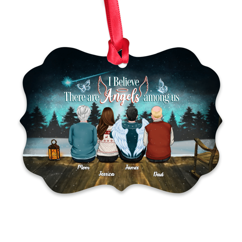 Personalized Ornament - Family Memorial Ornament - I Believe There are Angels Among Us_1