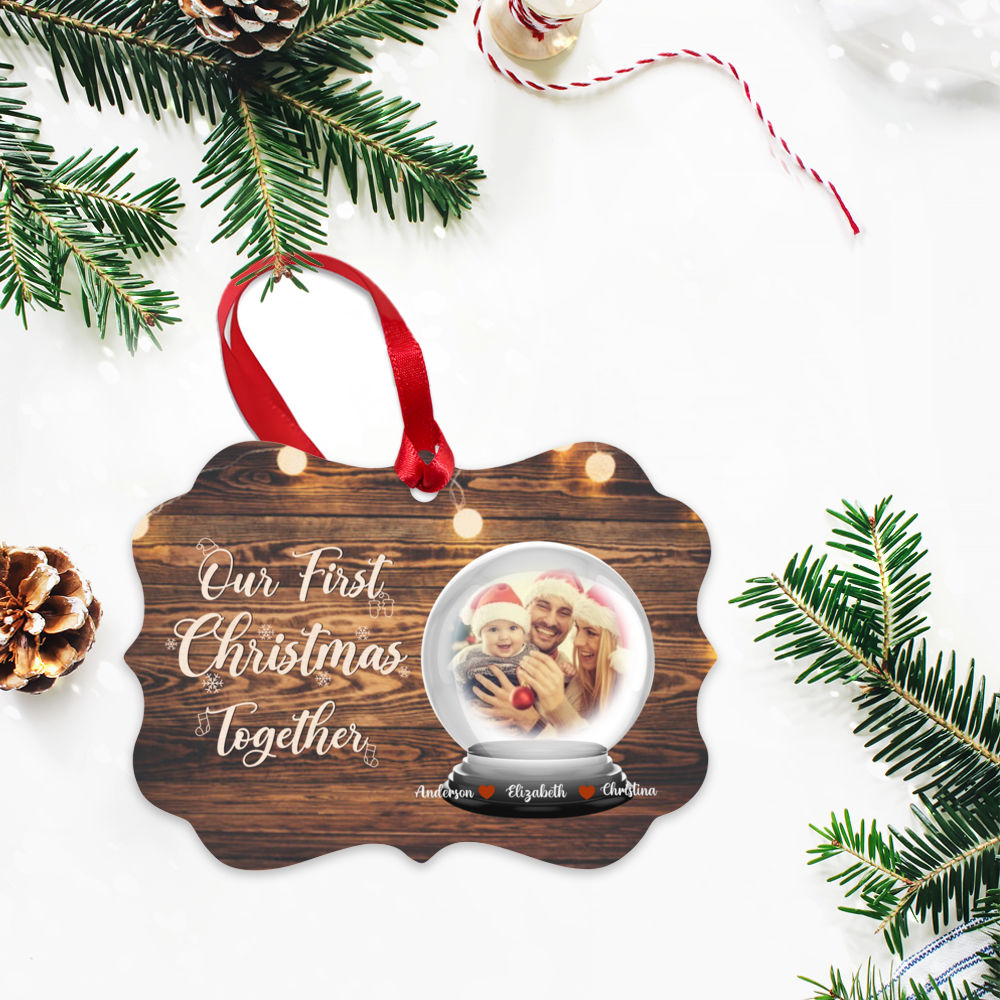 Photo Ornament - Family - Our First Christmas Together_2