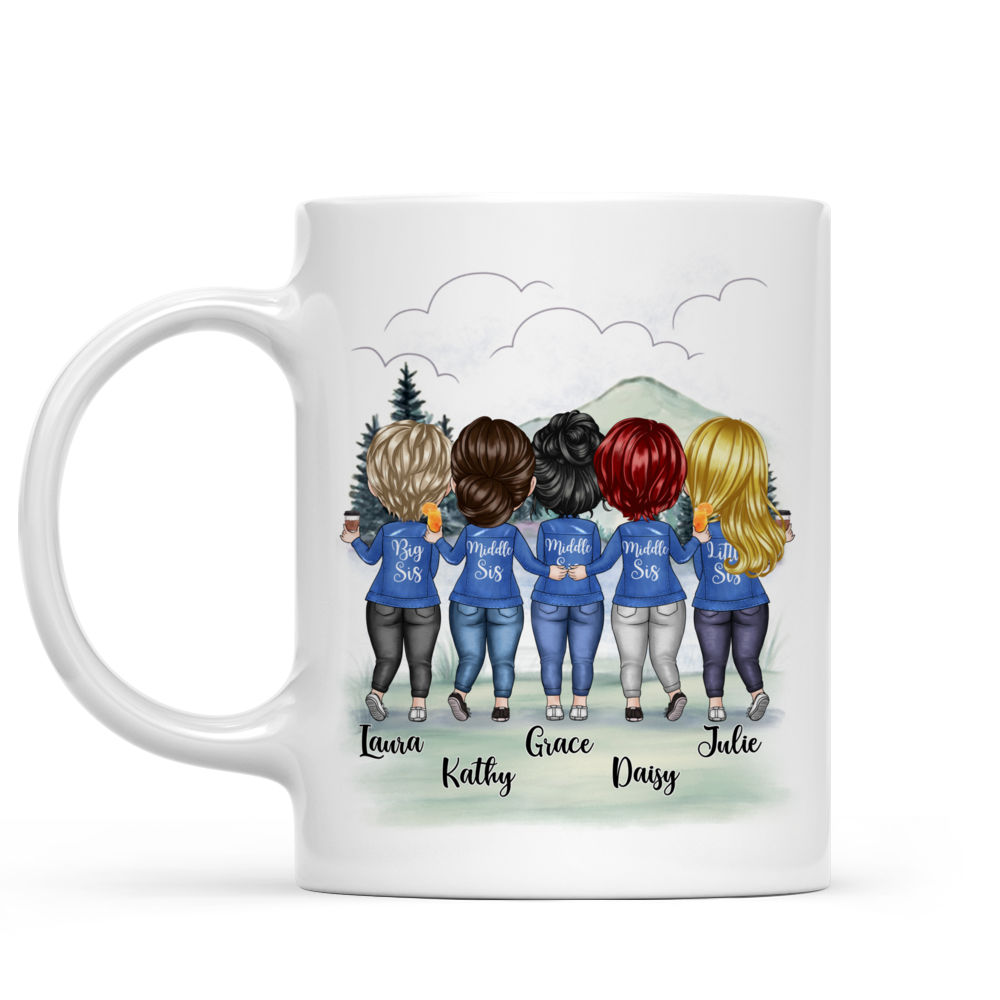 Personalized Mug - Up to 8 Sisters - Not Sisters By Blood But Sisters By Heart (8508)_2