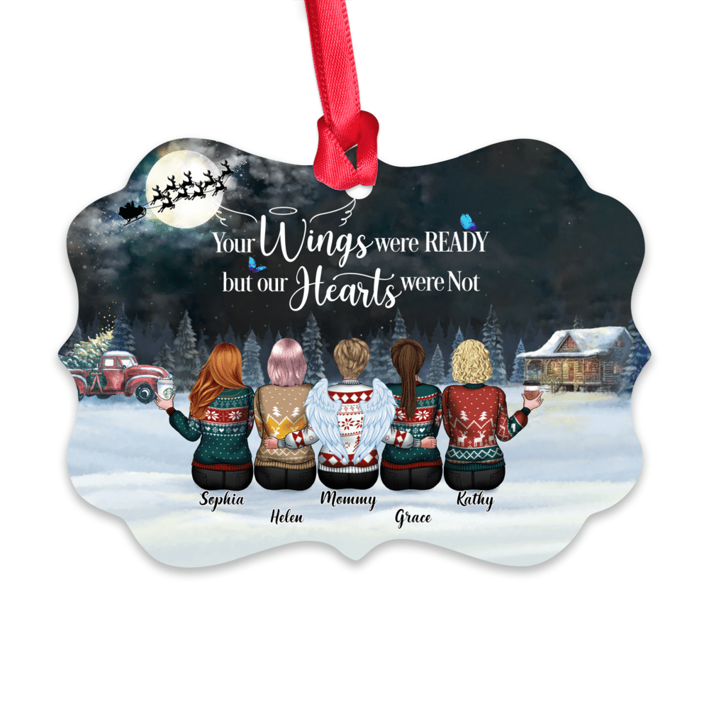 Personalized Ornament - Up To 8 Daughters - Your Wings Were Ready But Our Hearts Were Not (8486)_2