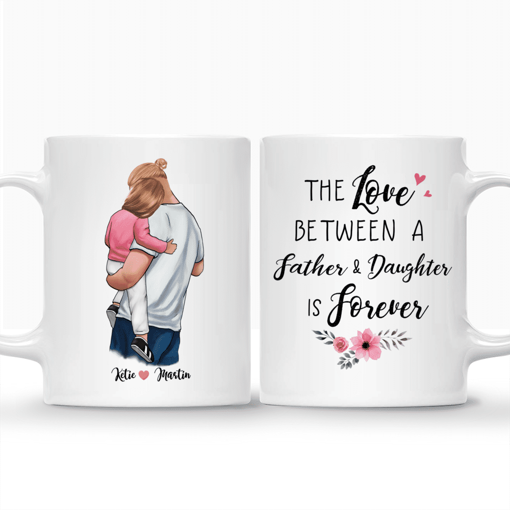 Father and Daughter Quotes Customized Coffee Mug, Personalized