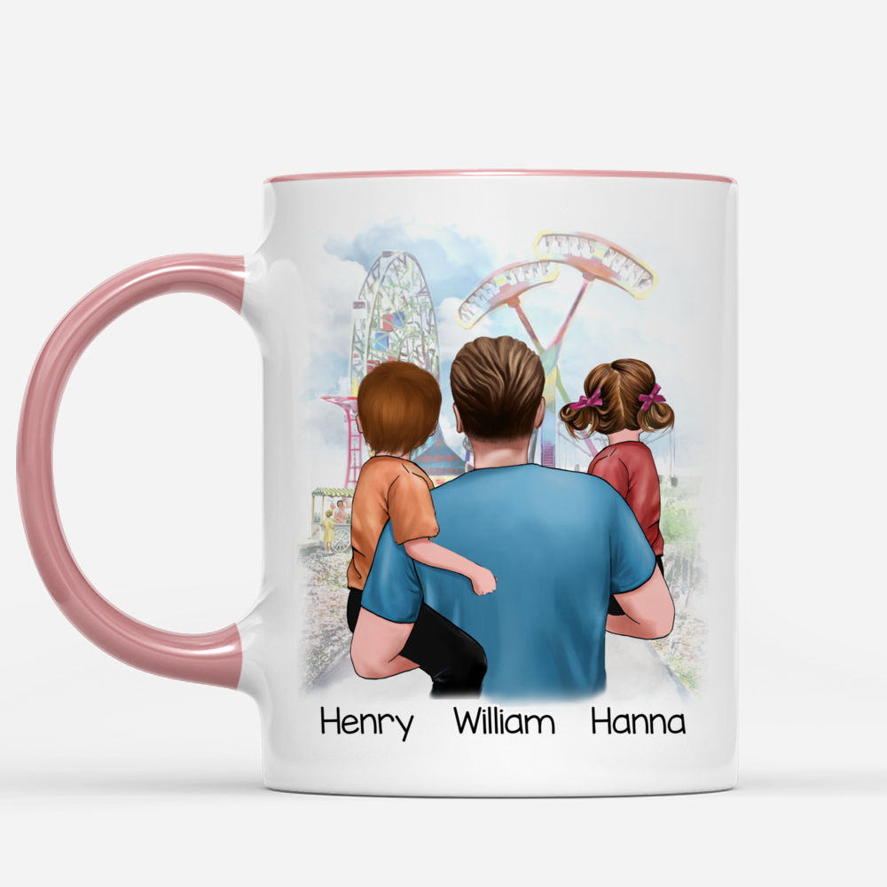 Dad Customized Mug - There is no place higher than on Daddy’s shoulders_1