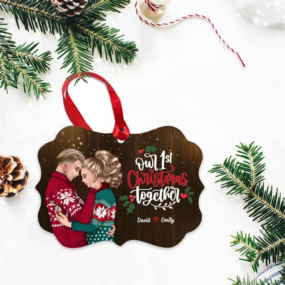 Personalized Ornament - First Christmas - Our First Christmas Together (C)_2