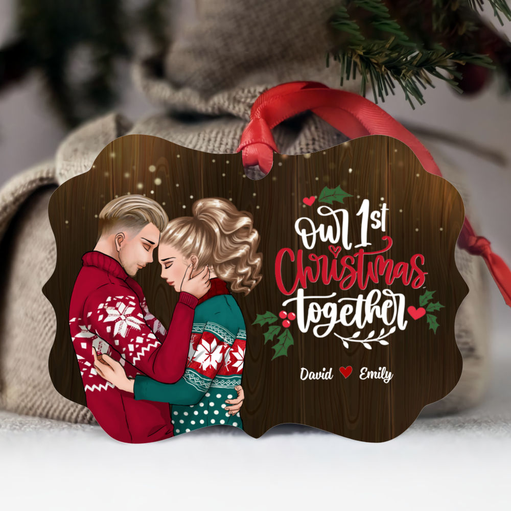 Personalized Ornament - First Christmas - Our First Christmas Together (C)