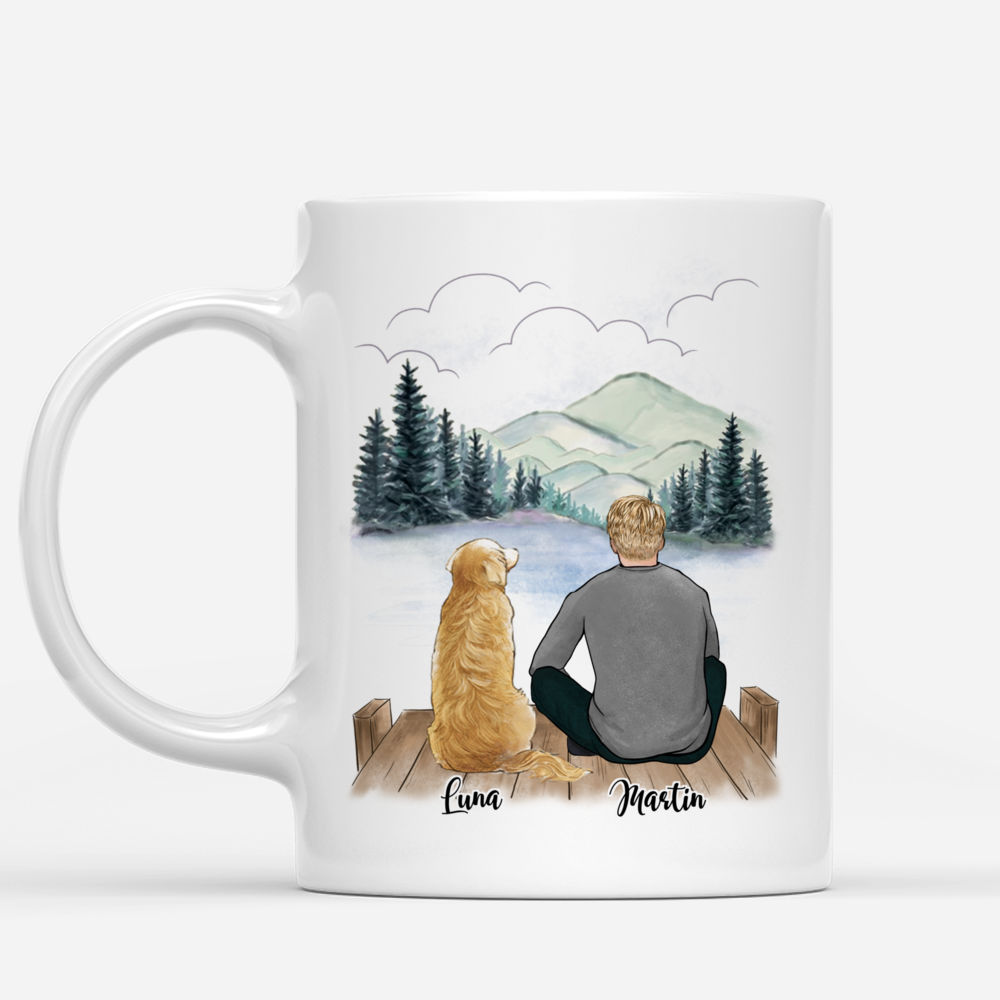 Man and Dogs Custom Mugs - Dog Dad_1