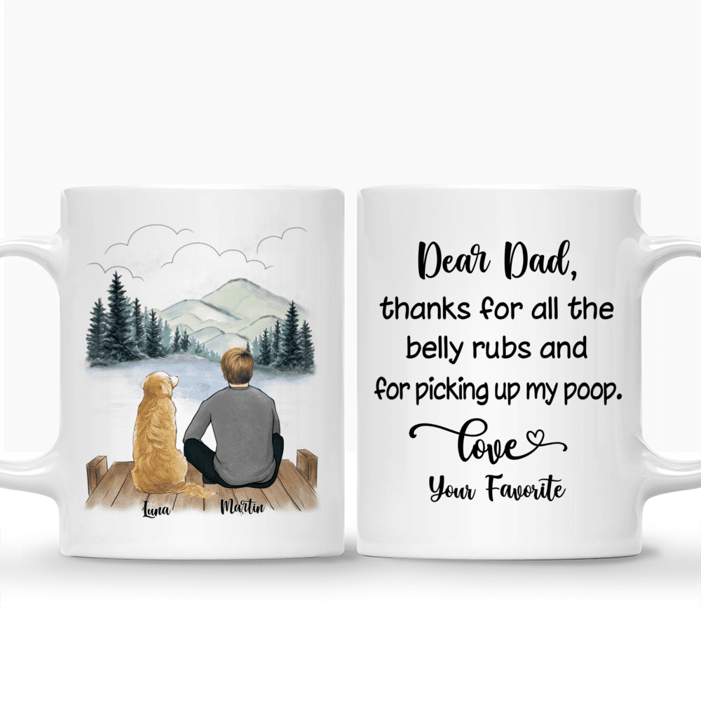 Personalized Mug - Girl and Dogs - Best dog mom ever (O)