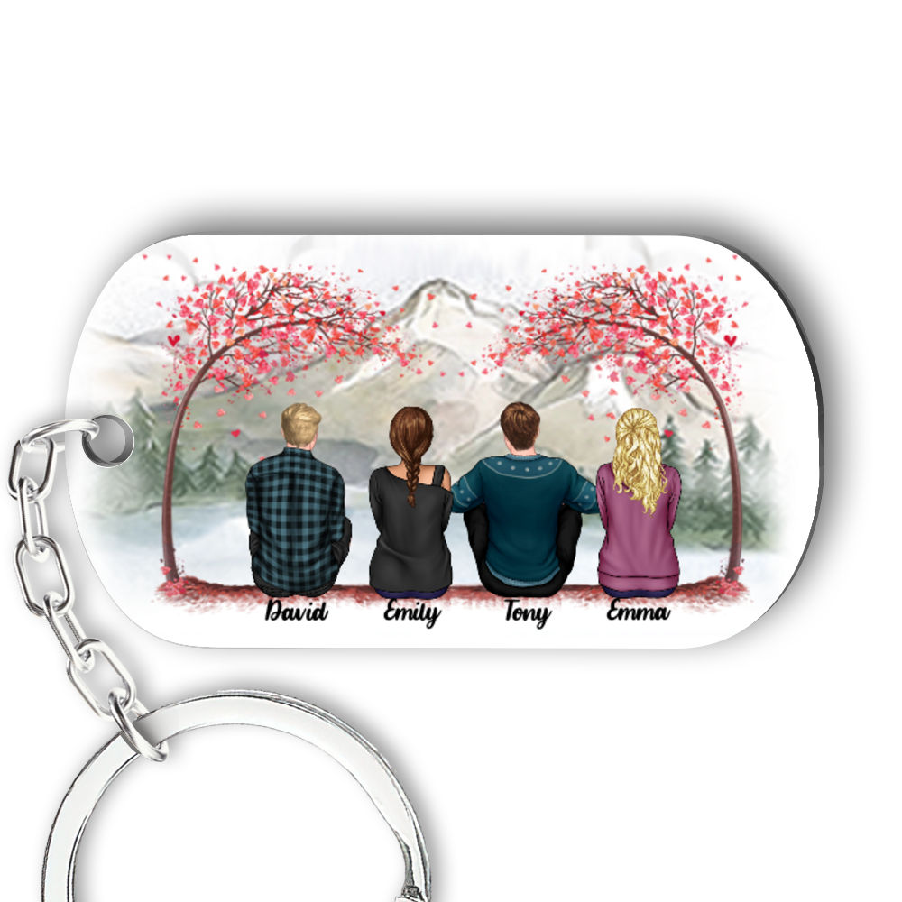 Cowboy and Cowgirl Holding Hands God Blessed Personalized Keychain -  newsvips