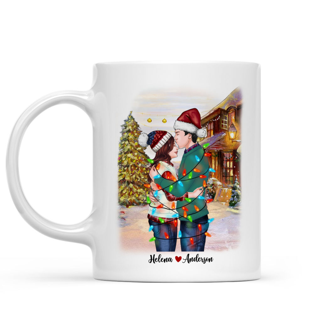 Personalized Mug - Hugging Couple Christmas - All I Want For Christmas Is  You - Valentine's Day Gifts, Couple