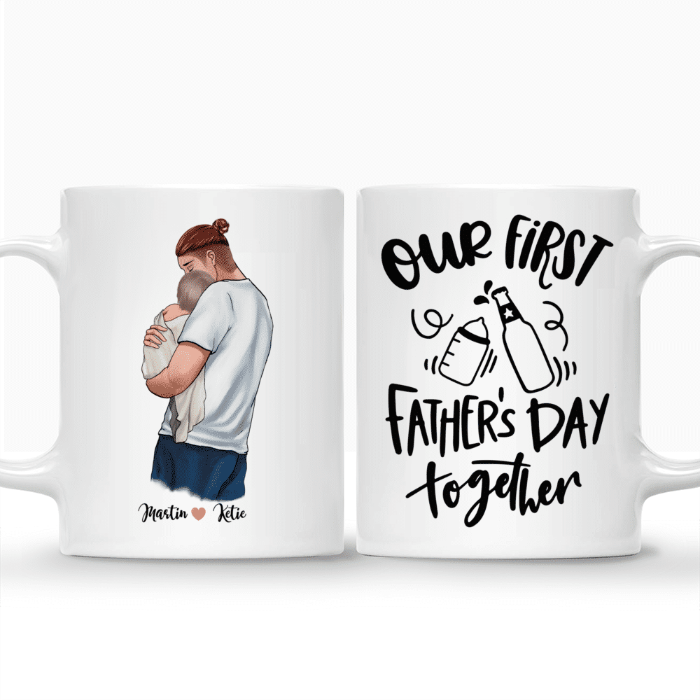 Family Personalized Mugs - Our first father's day together | Gossby_3
