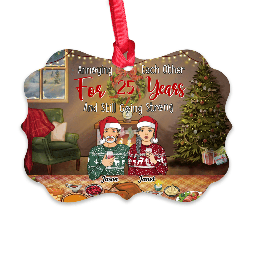 Personalized Ornament - Husband & Wife - Personalized Ornament - Annoying Each Other For 25 Years And Still Going Strong_1