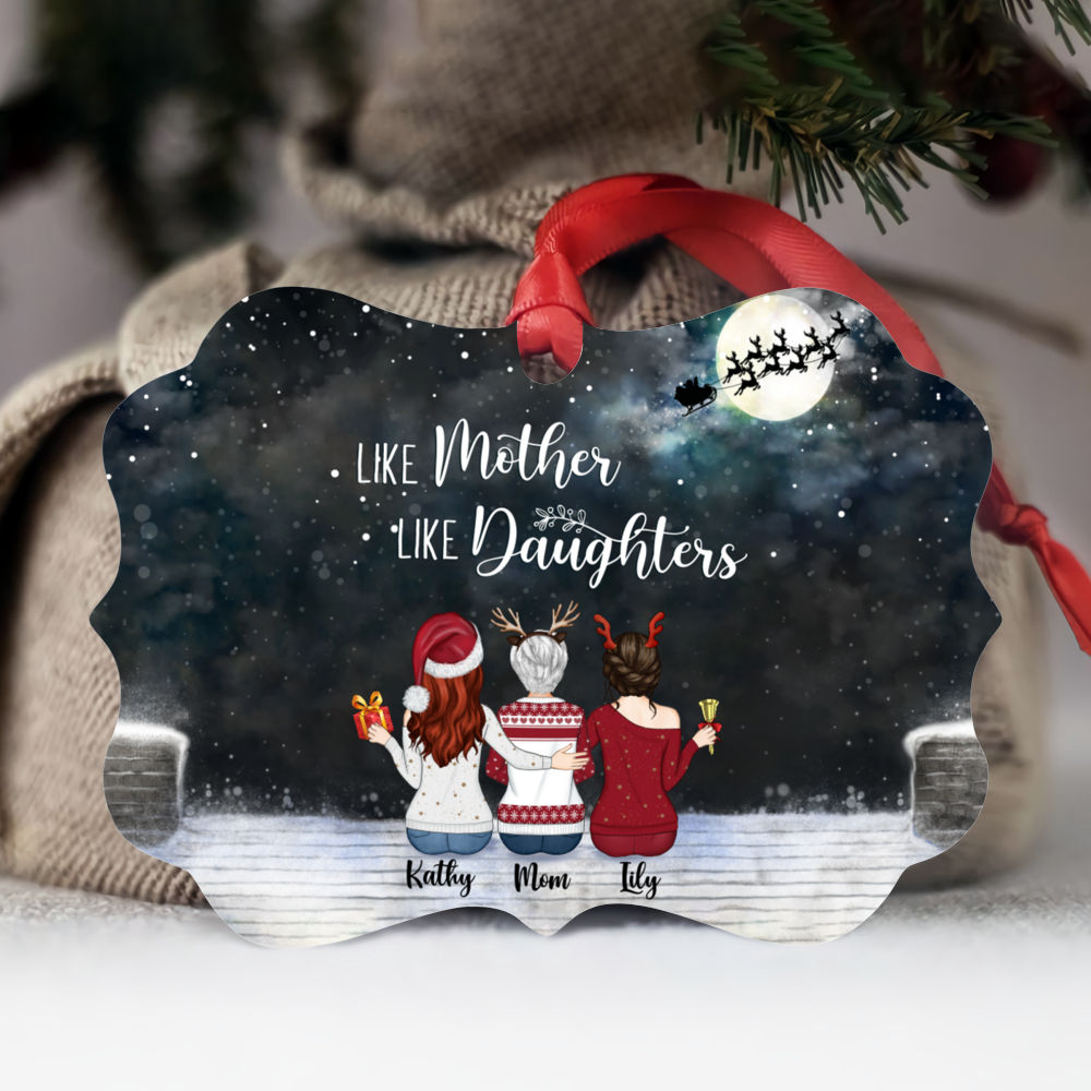 Christmas Mom and Daughters - Personalized Christmas Gifts Custom Orna —  GearLit