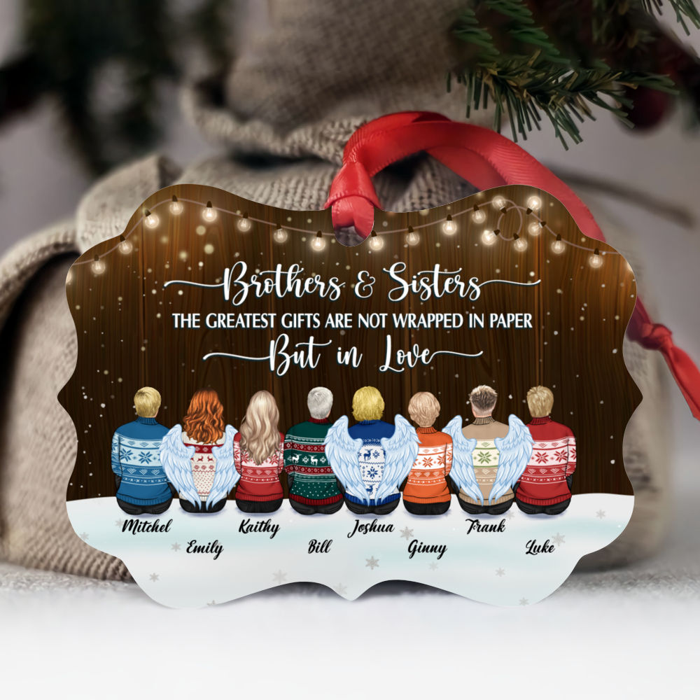 Personalized Ornament - The Greatest Gifts Are Not Wrapped In Paper But In Love_1