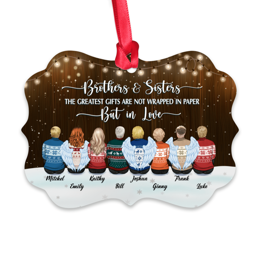 Personalized Ornament - The Greatest Gifts Are Not Wrapped In Paper But In Love_2