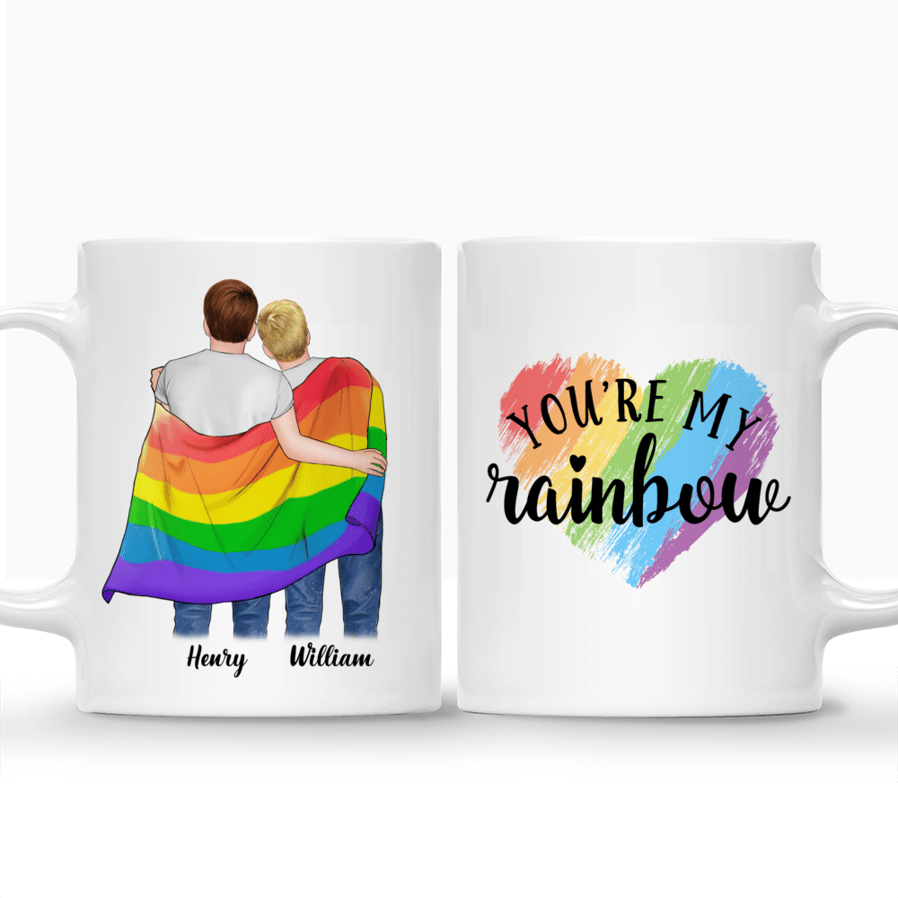 Personalized Mug - You Are My Rainbow (LGBT Couple)_3