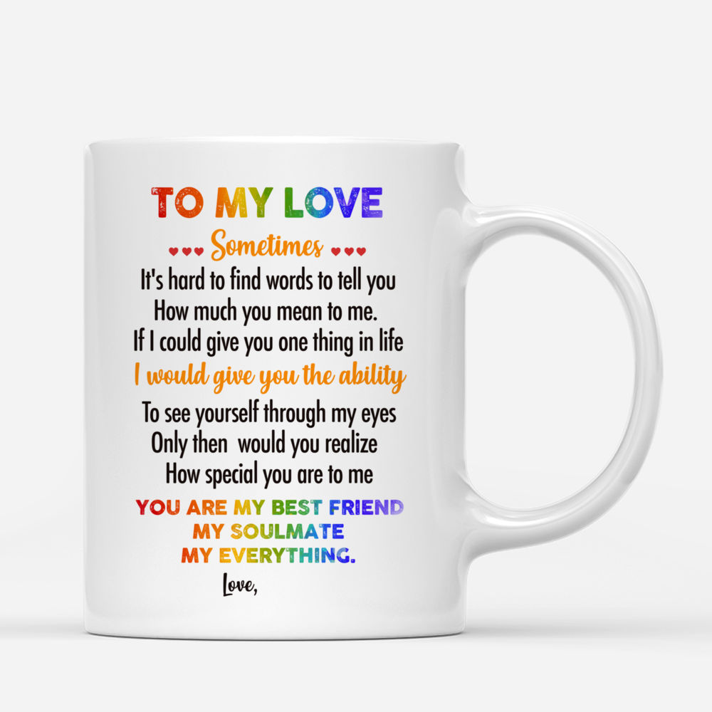 Personalized Pride Mug - Every Time I See You I Fall In Love All Over Again_2