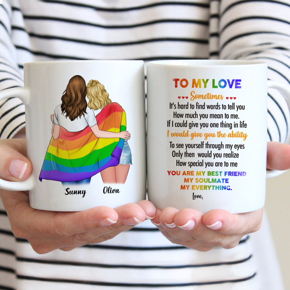Personalized Pride Mug - Every Time I See You I Fall In Love All Over Again