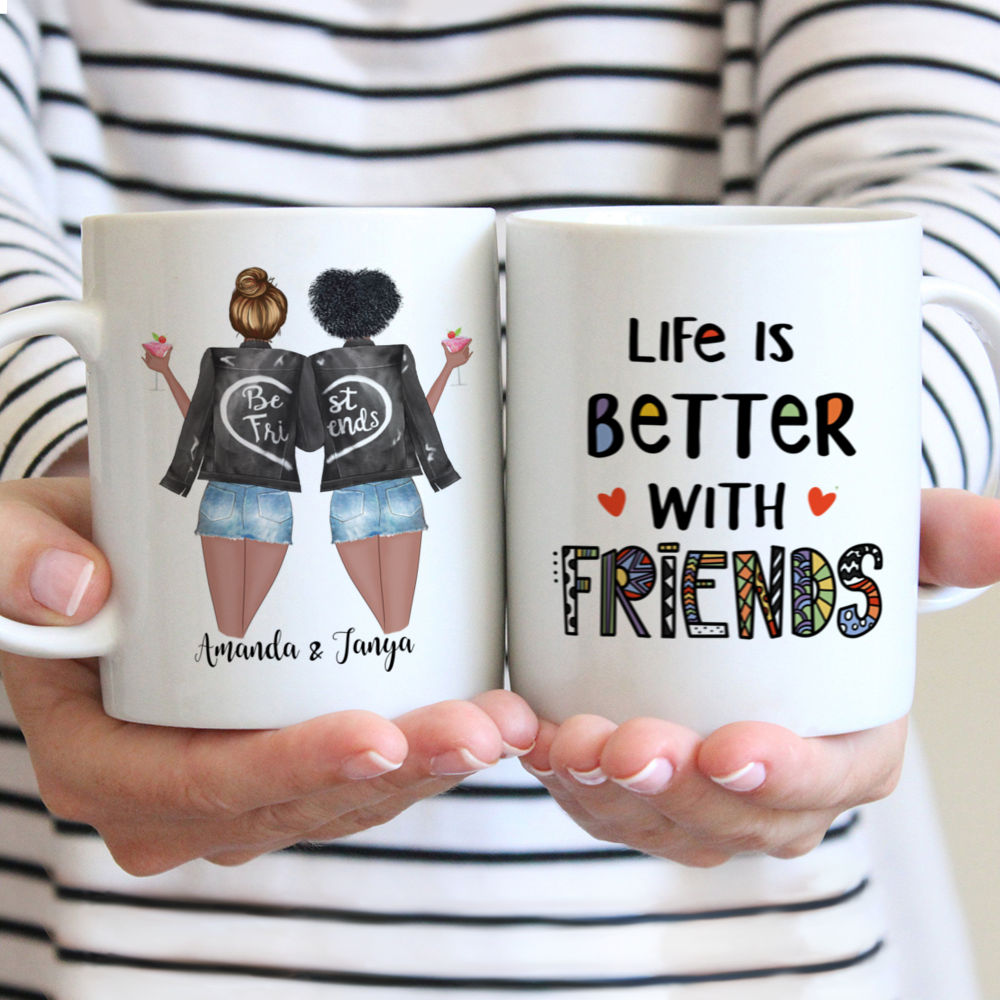 Personalized Mug - Best friends - Xmas - Life is better with Friends (L)_2