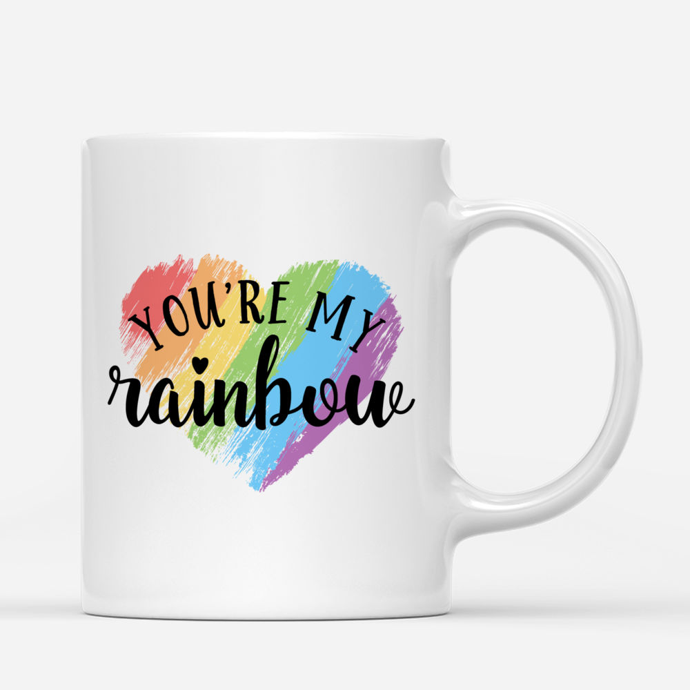 Personalized Mug - LGBT Couple | W - You are my rainbow_2