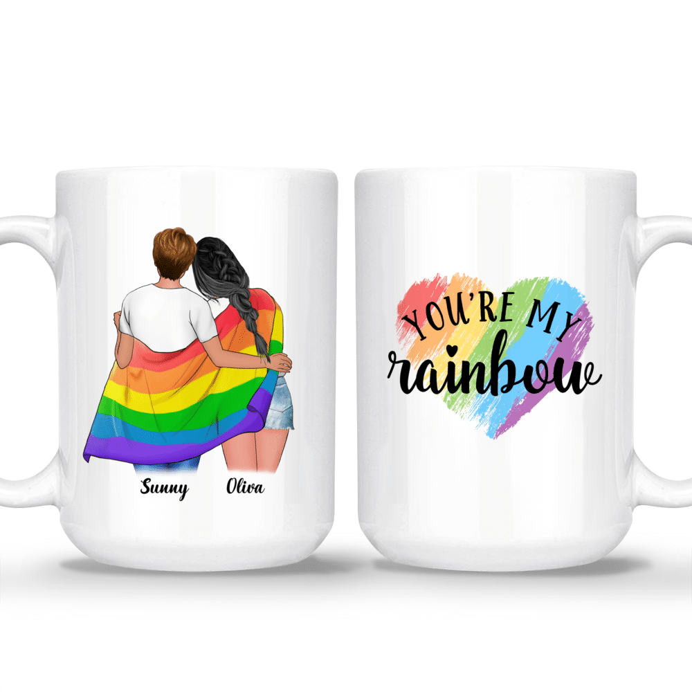 Lady Human Right Unbreakable Rainbow LGBT Pride Month Mug 11oz 