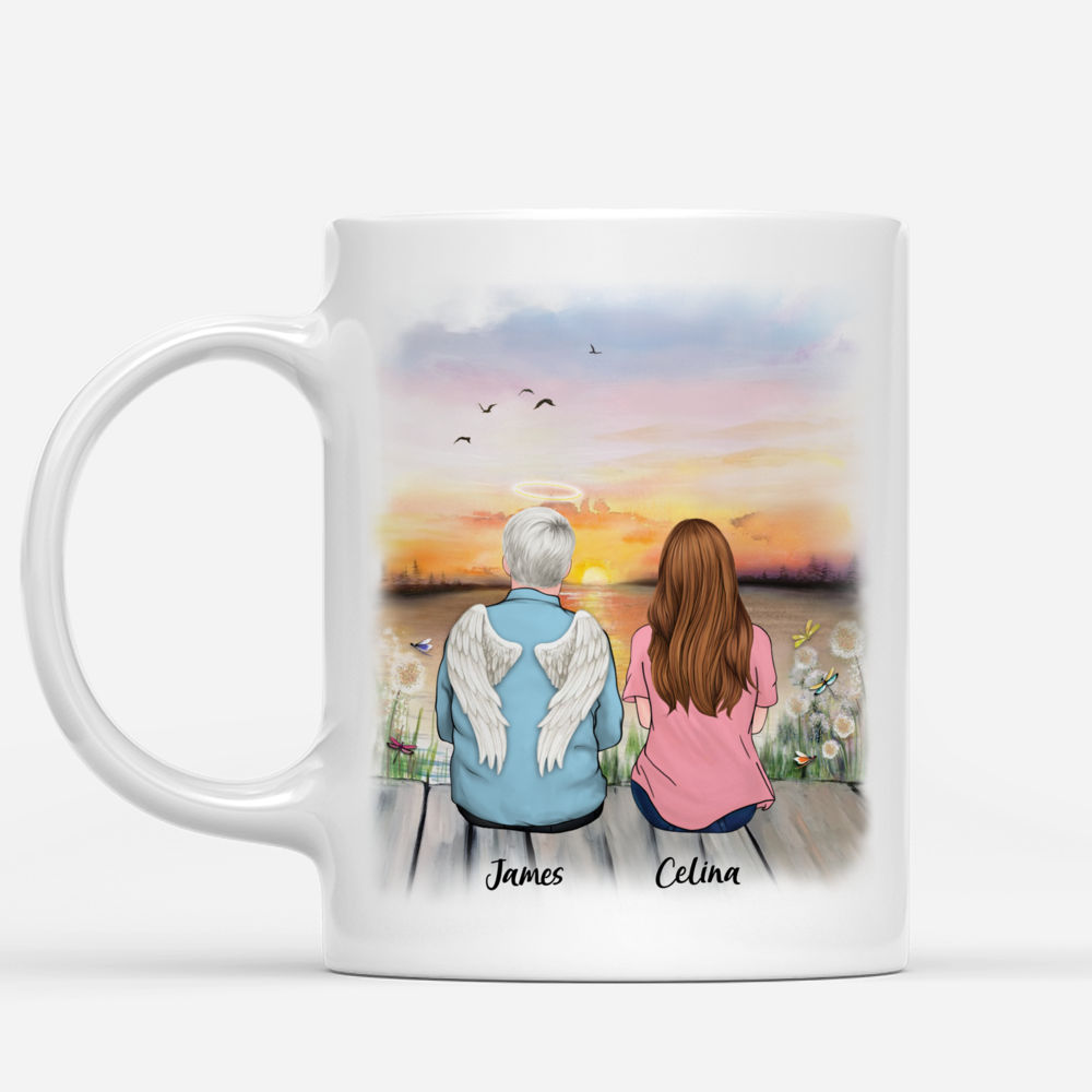 Father and Daughter Custom Mug - Your Wings Were Ready But My Heart Was Not_1