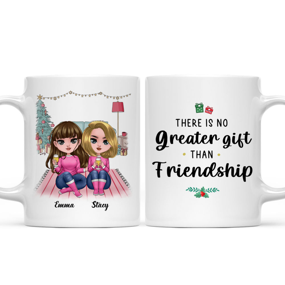 Personalized Mug - Doll Sisters - There Is No Greater Gift Than Friendship - Up to 5 Ladies_3