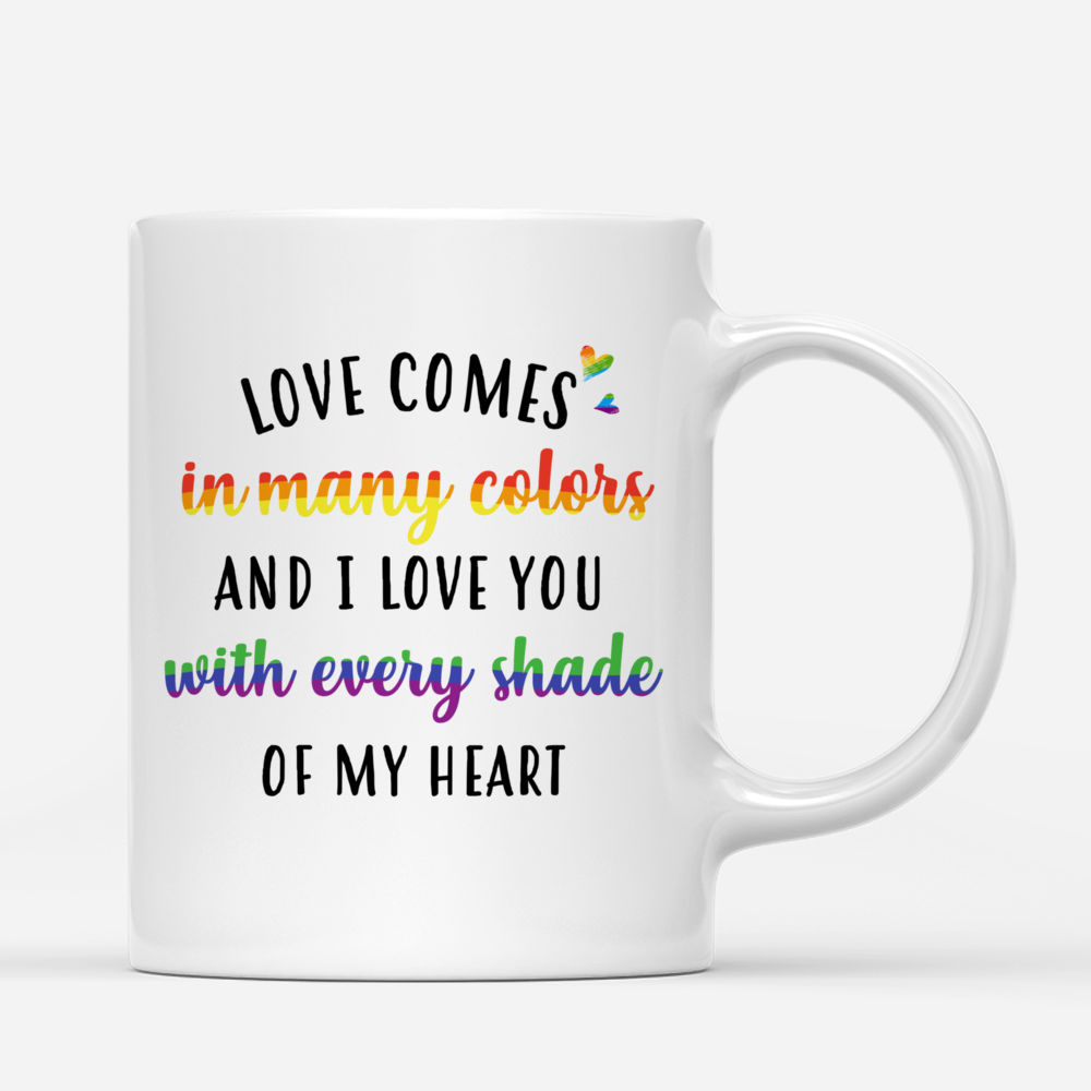 Personalized Mug - I Love You With Every Shade of My Heart_2