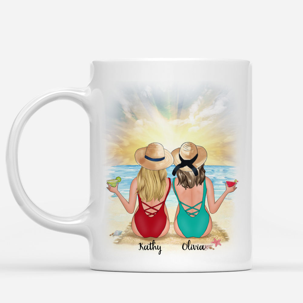 Personalized Mug - Beach Girls - The Sand May Brush Off The Salt May Wash Away The Tans May Fade But The Memories Will Last Forever_1