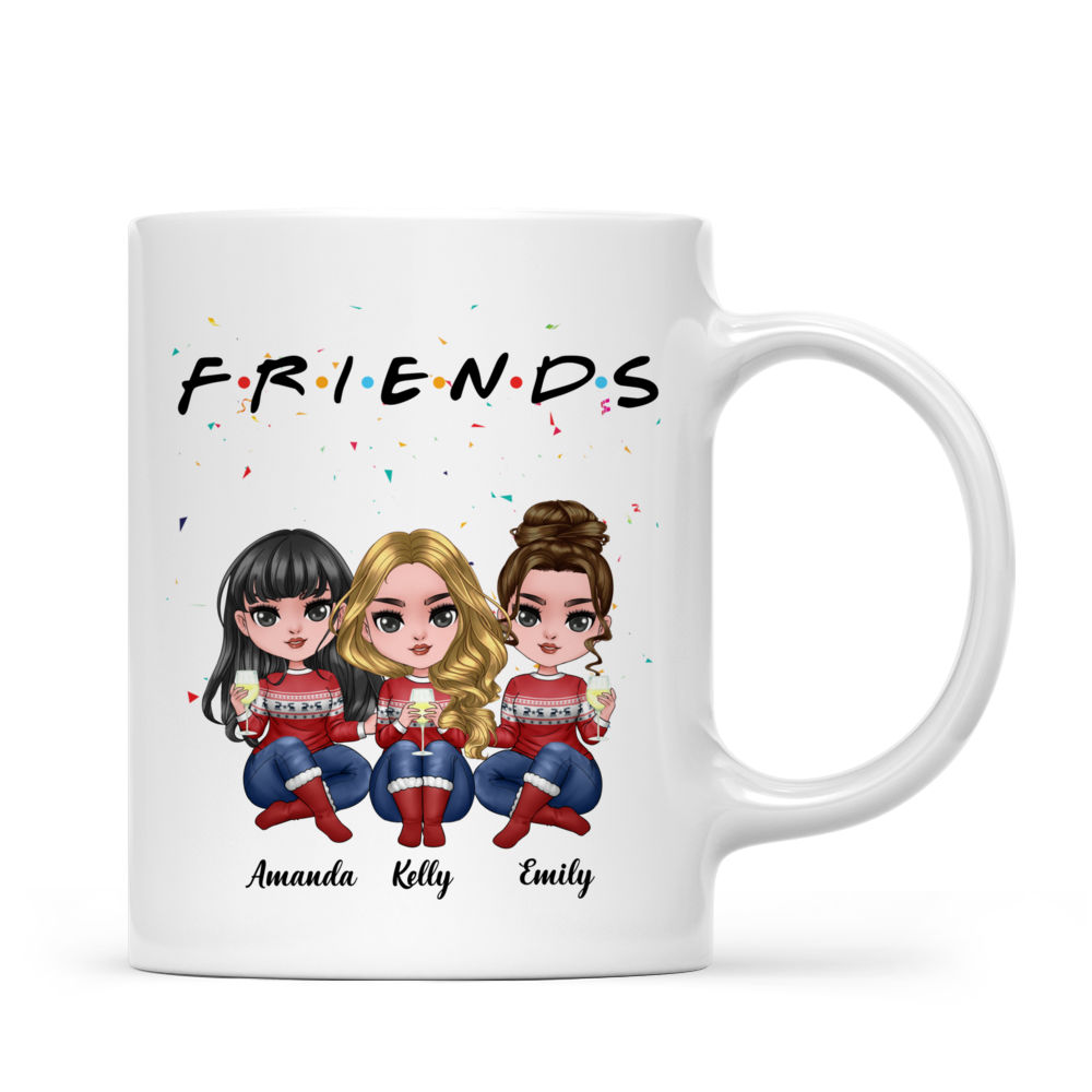 Personalized Mugs for Best Friends - Up To 5 Dolls - FRIENDS (3)_2