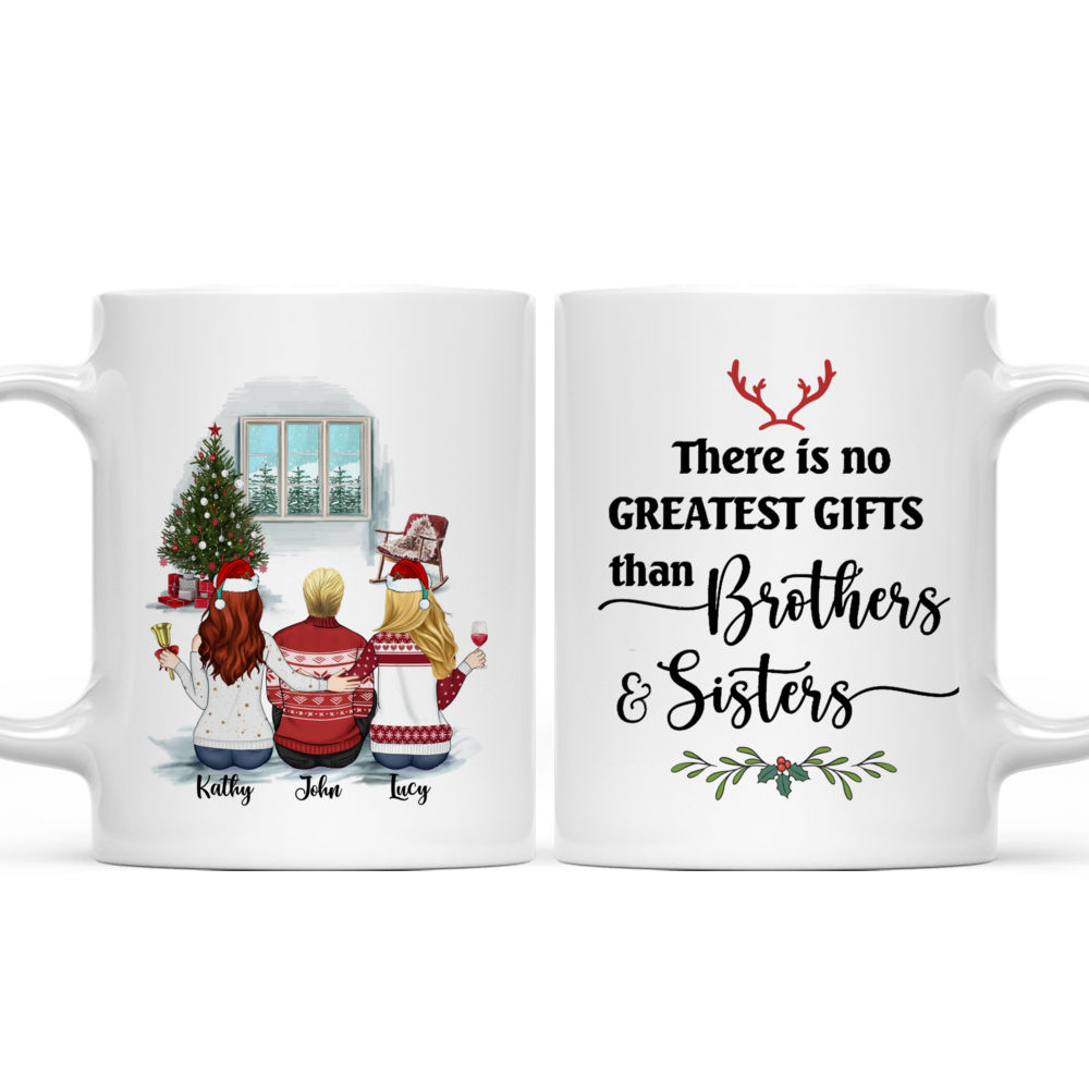 Personalized Mug - Up to 5 People - Mug Xmas - There is No Greater Gift than Brothers and Sisters (L)_3