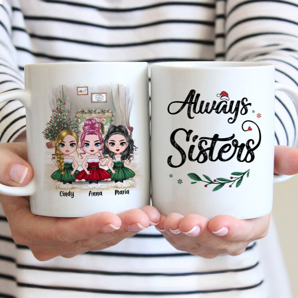 Personalized Mug - Up to 5 Sisters - Always Sisters (8936)_1