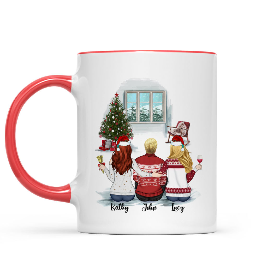 Personalized family Christmas gifts for the whole family - Coffee Mug - UP  TO 5 PEOPLE - 2426