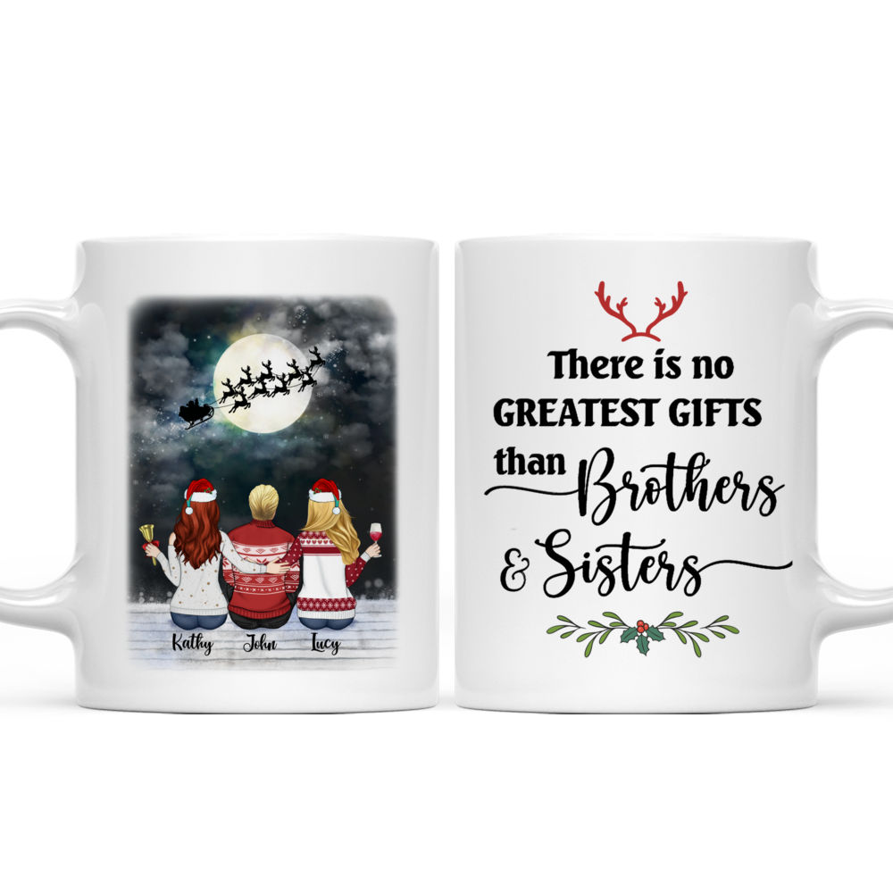 Personalized Mug - Up to 5 People - Mug Xmas - There is No Greater Gift than Brothers and Sisters (TNN)_3