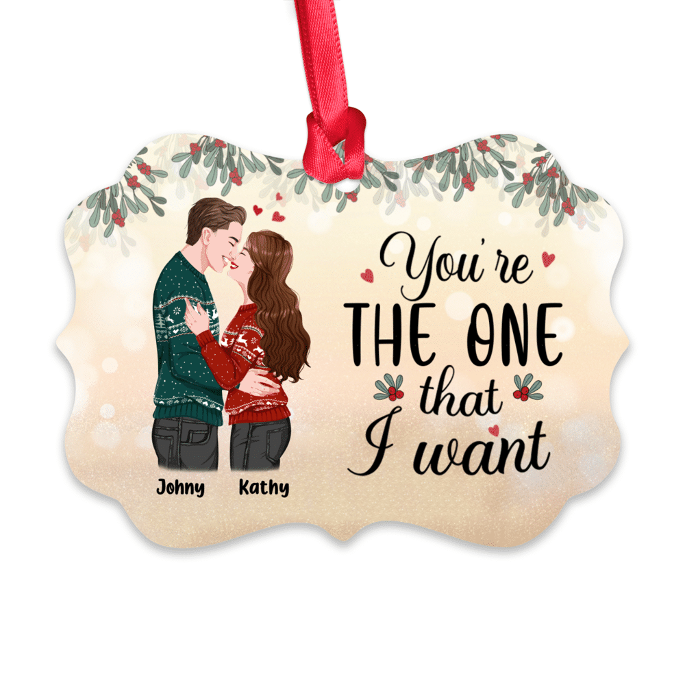 Personalized Ornament - Couple Christmas - You're The One That I Want_1