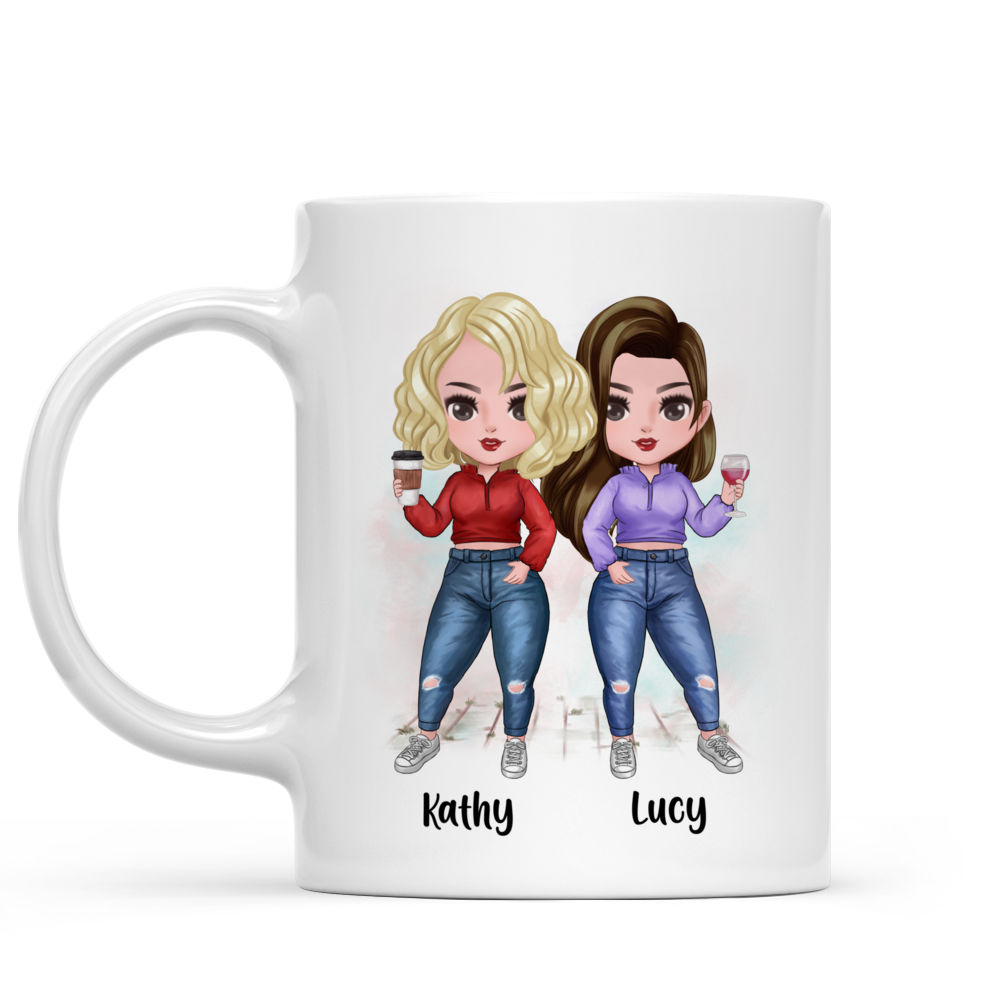 Xmas - Colleagues 6508 - Work make us colleagues but our potty mouths & inappropriate conversations made us Friends - Personalized Mug_1