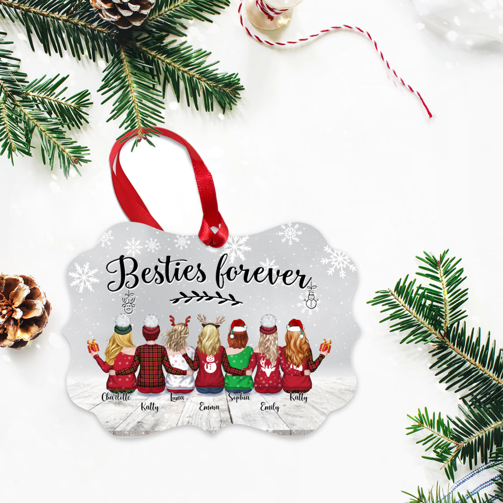 Xmas 2021 - Besties Forever - Personalized Ornament_2