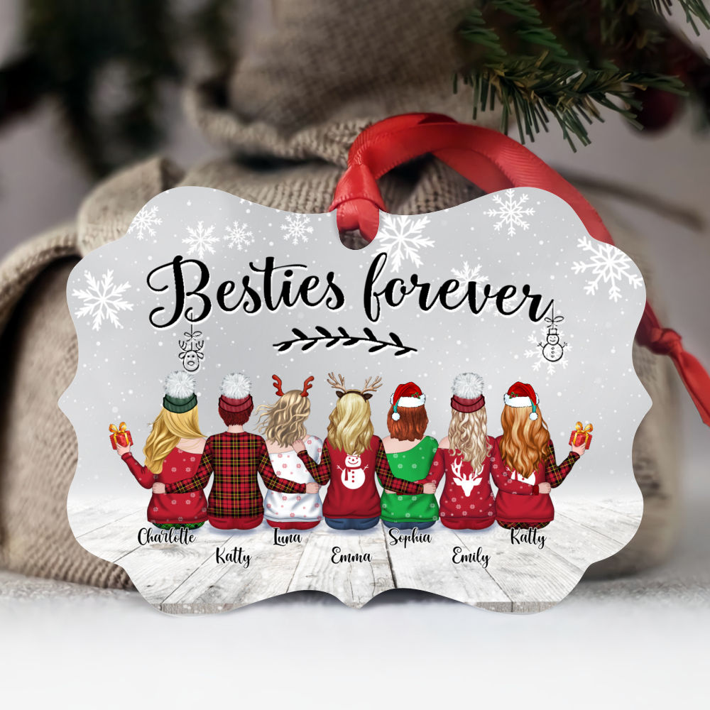 Xmas 2021 - Besties Forever - Personalized Ornament