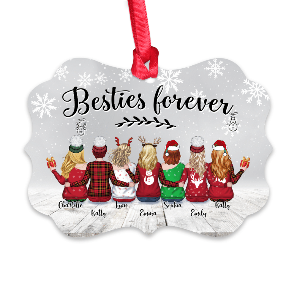 Xmas 2021 - Besties Forever - Personalized Ornament_1