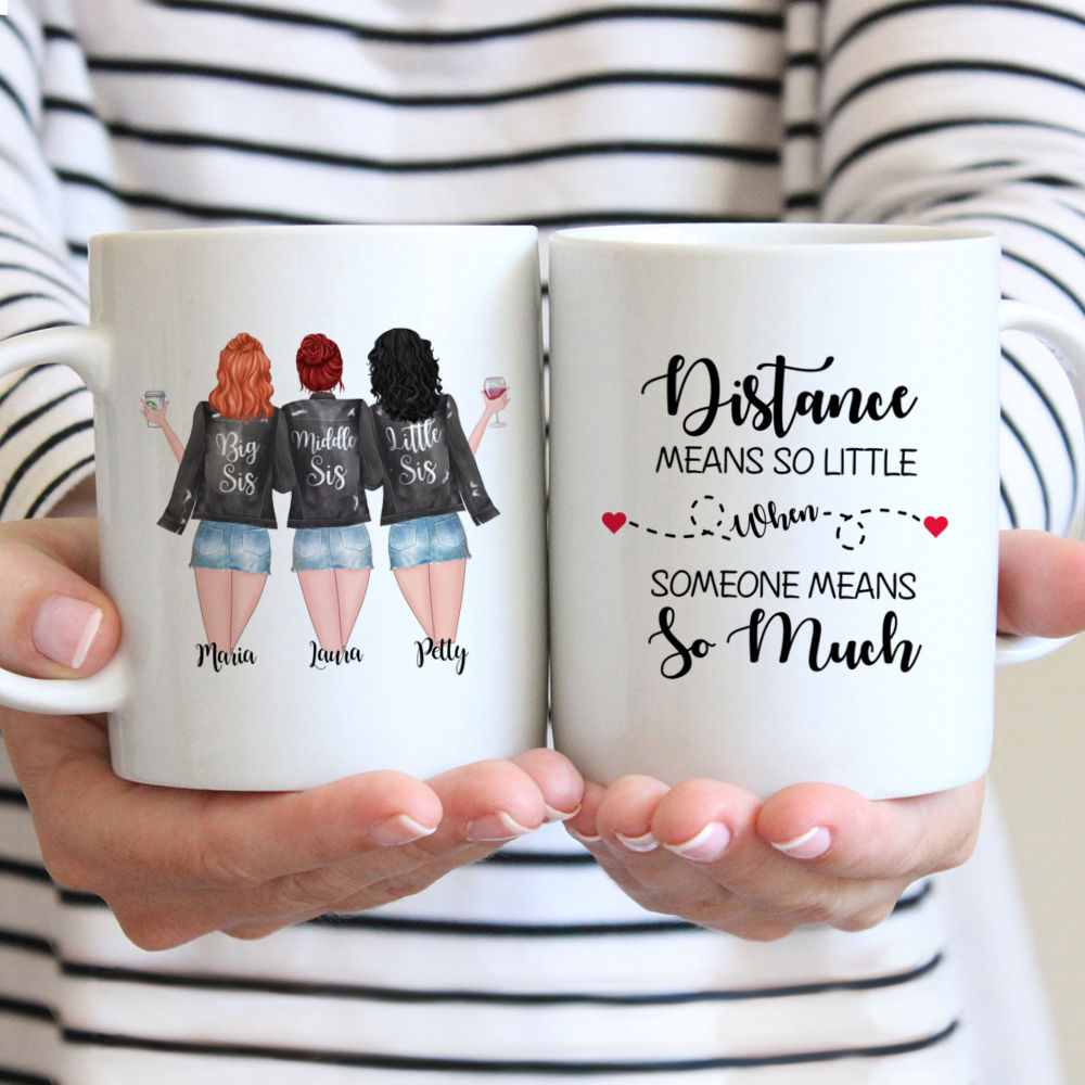 Personalized Mug - Distance Means So Little When Someone Means So Much