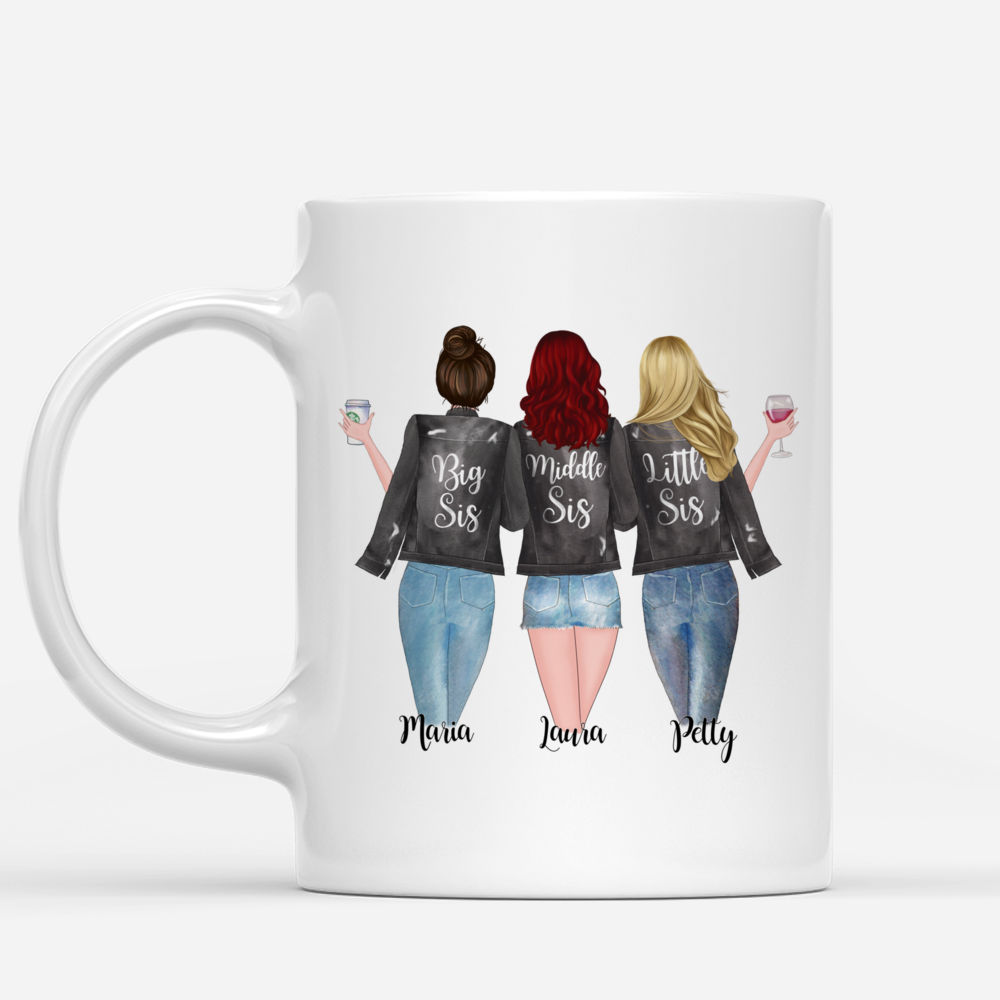 Personalized 3 Sisters Mug - I'm Pretty Sure We Are More Than Sisters_1
