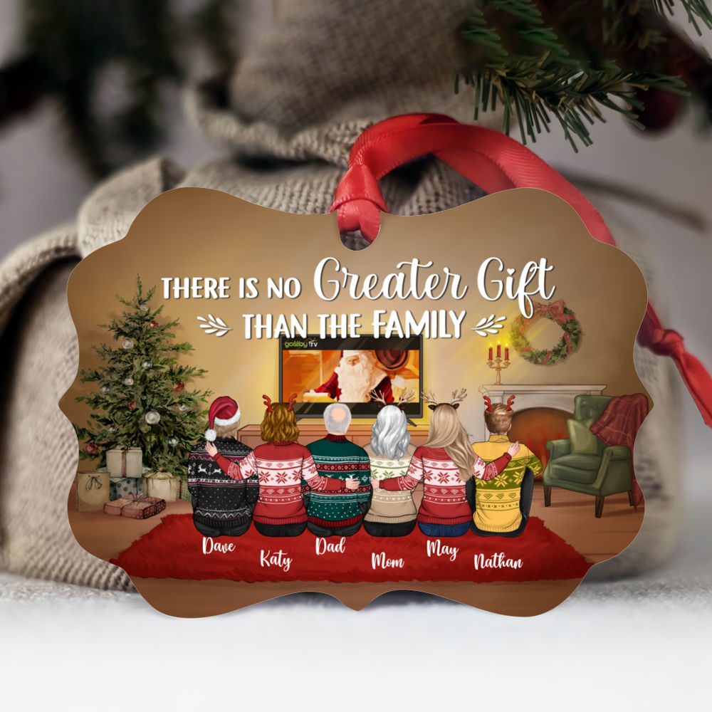 Personalized Ornament - Family Christmas - There is no greater