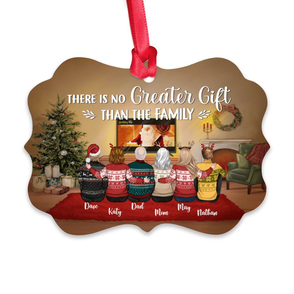 Personalized Ornament - Family Christmas - There is no greater