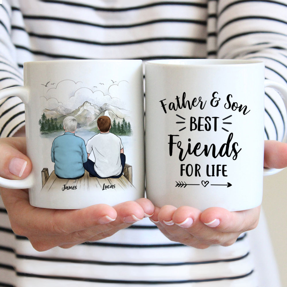Father And Son - Father And Son Best Friends For Life | Personalized Mugs